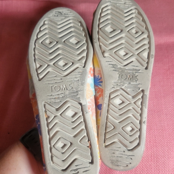 Toms Floral Flower Power Shoes 5.5 - Picture 7 of 7